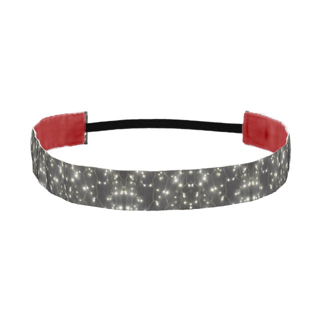 Sparkling Silver Lights Christmas Headband (Front)