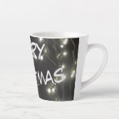Sparkling Silver Lights Christmas Latte Mug (Right)