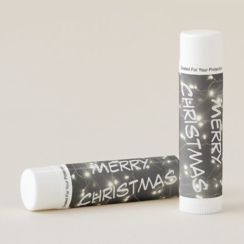 Sparkling Silver Lights Christmas Lip Balm