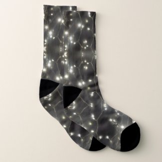 Sparkling Silver Lights Socks