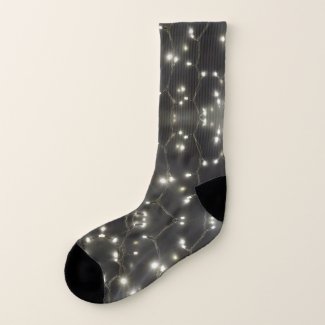 Sparkling Silver Lights Socks