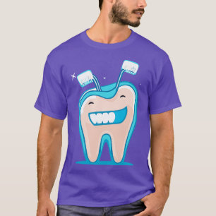 Sparkling Smiles toon Vector Icon of Clean Teeth T-Shirt