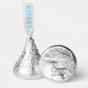 Sparkling Snow and Ice Winter Wedding Hershey®'s Kisses®