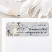Sparkling Snow Wedding Return Address Label (Insitu)