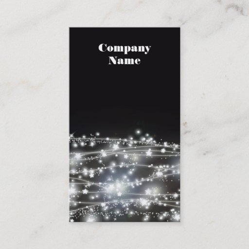 Customizable Event Planner Sparking Stars Business Card