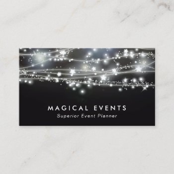 Sparkling Stars Event Planning And Entertainment Business Card by sm_business_cards at Zazzle