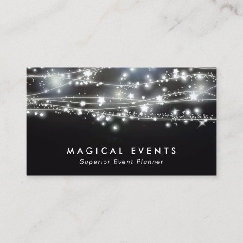Sparkling Stars Event Planning and Entertainment Business Card