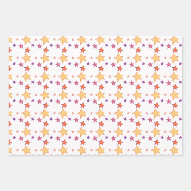 Sparkling Stars Gift Wrap (Front)