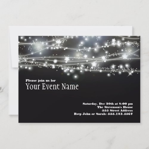 Sparkling Stars Invitation