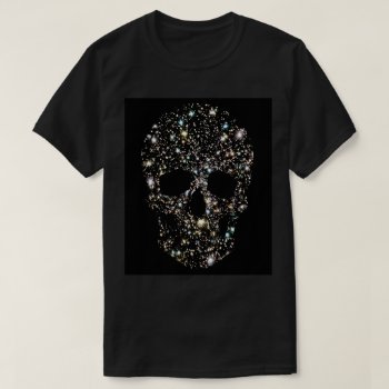 Sparkling Stars Skull T-shirt by DESIGNS_TO_IMPRESS at Zazzle