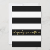 Sparkling Stripes | 50th Wedding Anniversary Party Invitation (Back)