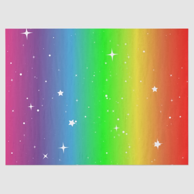 Sparkling Summer Rainbow Tissue Paper (Front)