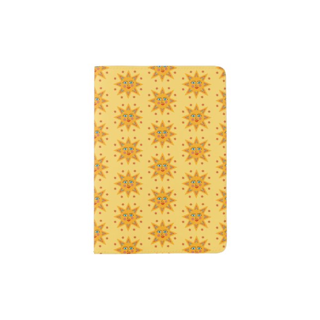 Sparkling Suns Cute and Charming Pattern  Passport Holder (Front)