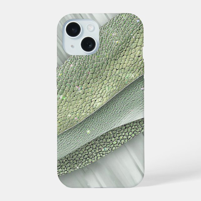 Sparkling Surface With Organic Patterns Iphone Case (Back)