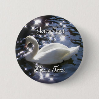 Sparkling Swan Button