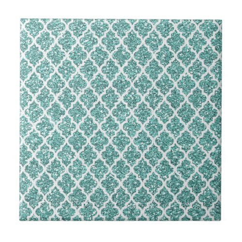 Sparkling Teal Ceramic Tile