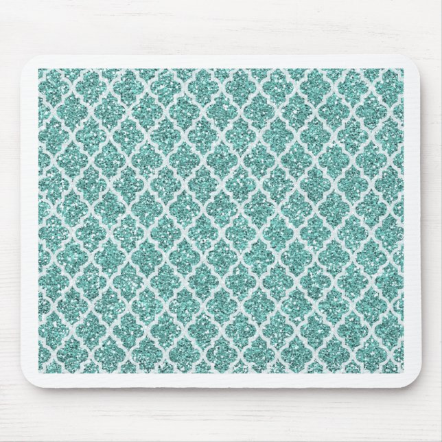 Sparkling Teal Mouse Pad (Front)