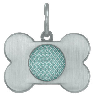 Sparkling Teal Pet Tag