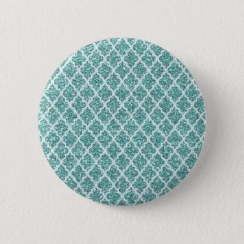 Sparkling Teal Pinback Button by Dmargie1029 at Zazzle
