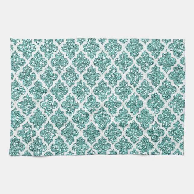 Sparkling Teal Towel (Horizontal)