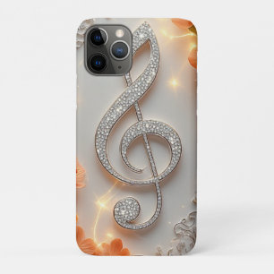 💎 Sparkling Treble Clef Elegance Diamond Music✨ iPhone 11 Pro Case