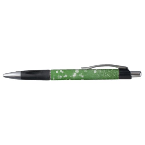Sparkling Twinkle Glitter Clover _ Custom Pen