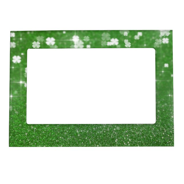 Sparkling Twinkle Glitter Clover - Photo Frame (Front)