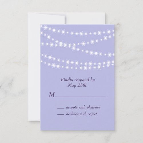 Sparkling Twinkle Lights RSVP purple