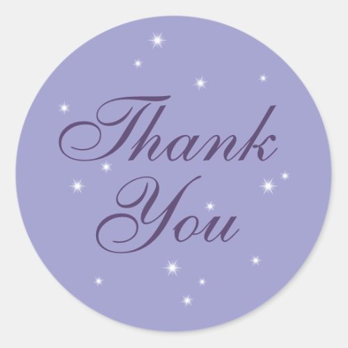 Sparkling Twinkle Lights Thank You Sticker