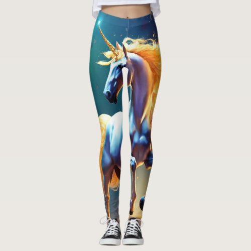  Sparkling Unicorn Fantasy Tee Leggings