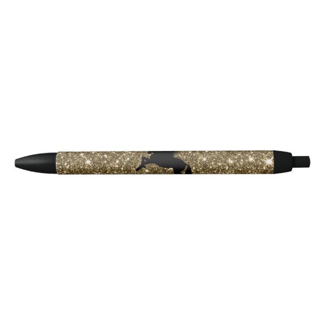sparkling unicorn golden pen (Front)