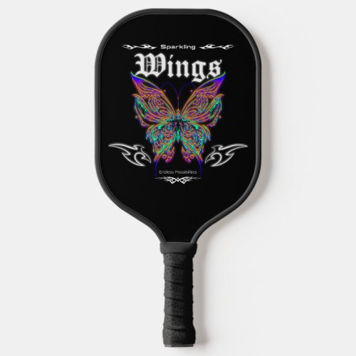 Sparkling Wings Endless Possibilities Butterfly  Pickleball Paddle
