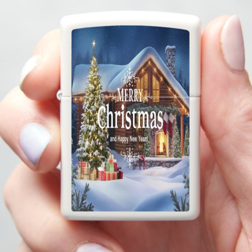 Sparkling Wishes for a Merry Christmas Zippo Lighter