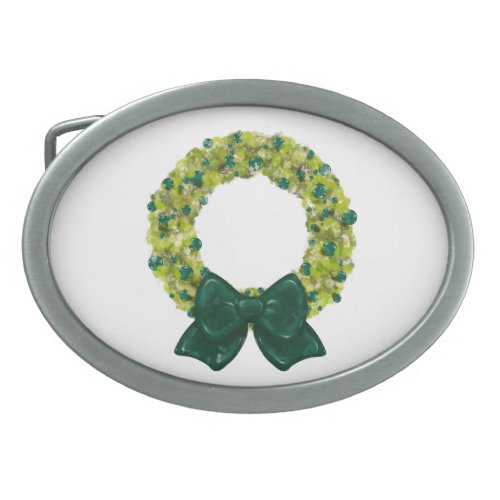 Sparkling Wreath _ Multiple Color Options Belt Buckle