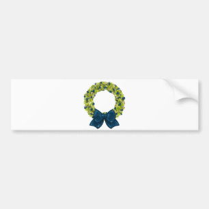 Sparkling Wreath - Multiple Color Options Bumper Sticker
