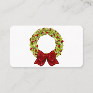 Sparkling Wreath - Multiple Color Options Business Card