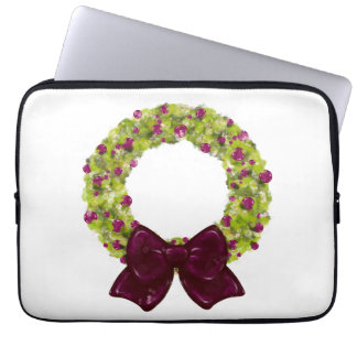 Sparkling Wreath - Multiple Color Options Laptop Sleeve
