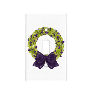 Sparkling Wreath - Multiple Color Options Light Switch Cover