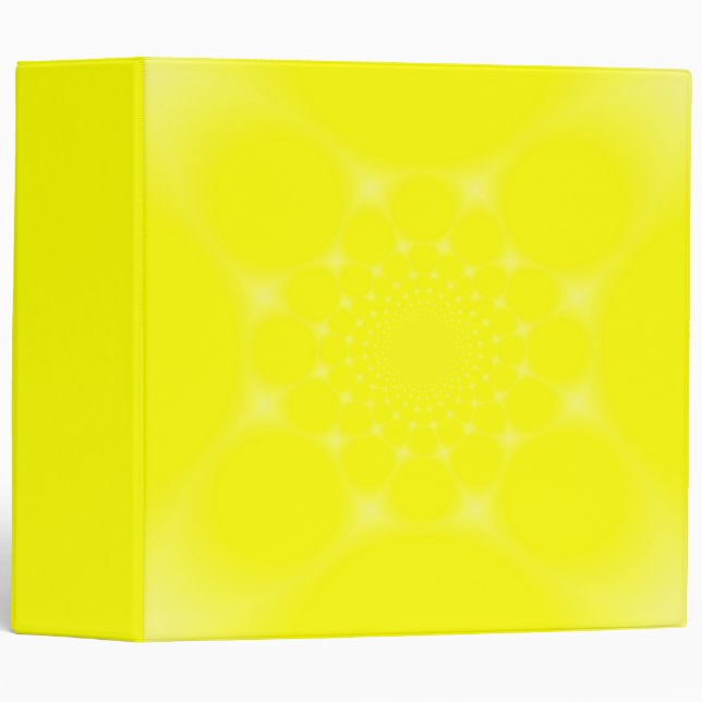 Sparkling Yellow 3 Ring Binder (Front/Spine)