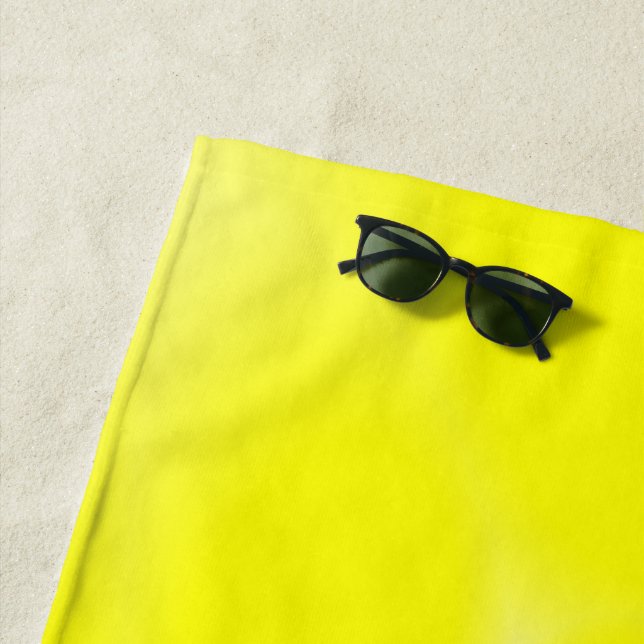Sparkling Yellow Beach Towel (In Situ)