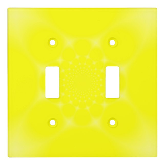 Sparkling Yellow Light Switch Cover (Front)