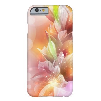 Sparkly Abstract Floral Barely There Iphone 6 Case by apassion4pixels at Zazzle