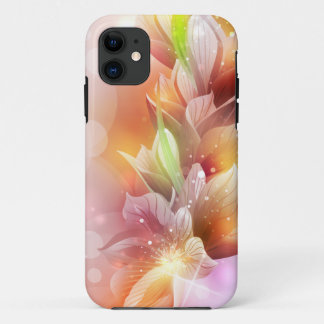 Sparkly Abstract Floral iPhone 11 Case
