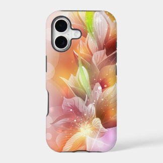 Sparkly Abstract Floral iPhone 17 Case