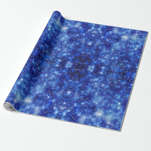Sparkly and Starry Night Sky Wrapping Paper