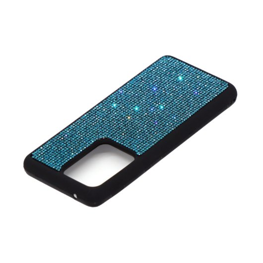 Sparkly Aqua Light Crystal Galaxy S20 Ultra Case (Front)