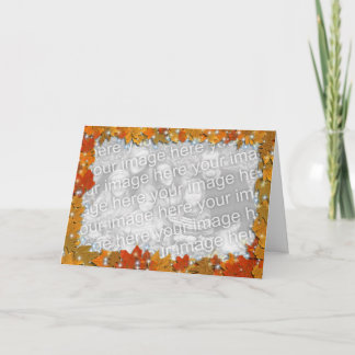 Sparkly Autumn Leaves Card