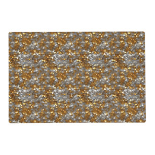 Sparkly Black Gold Elegant Placemat
