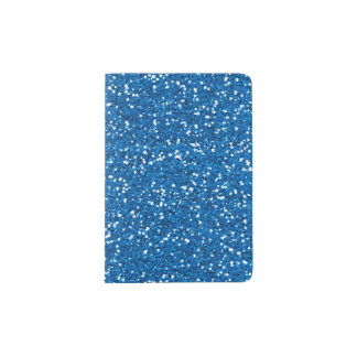 Sparkly Blue Glitter Passport Holder