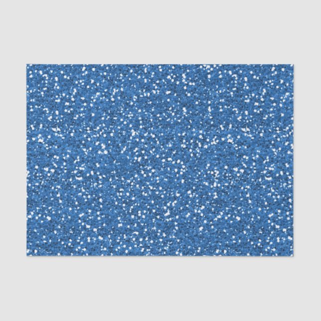 Sparkly Blue Glitter Tissue Paper (Front)